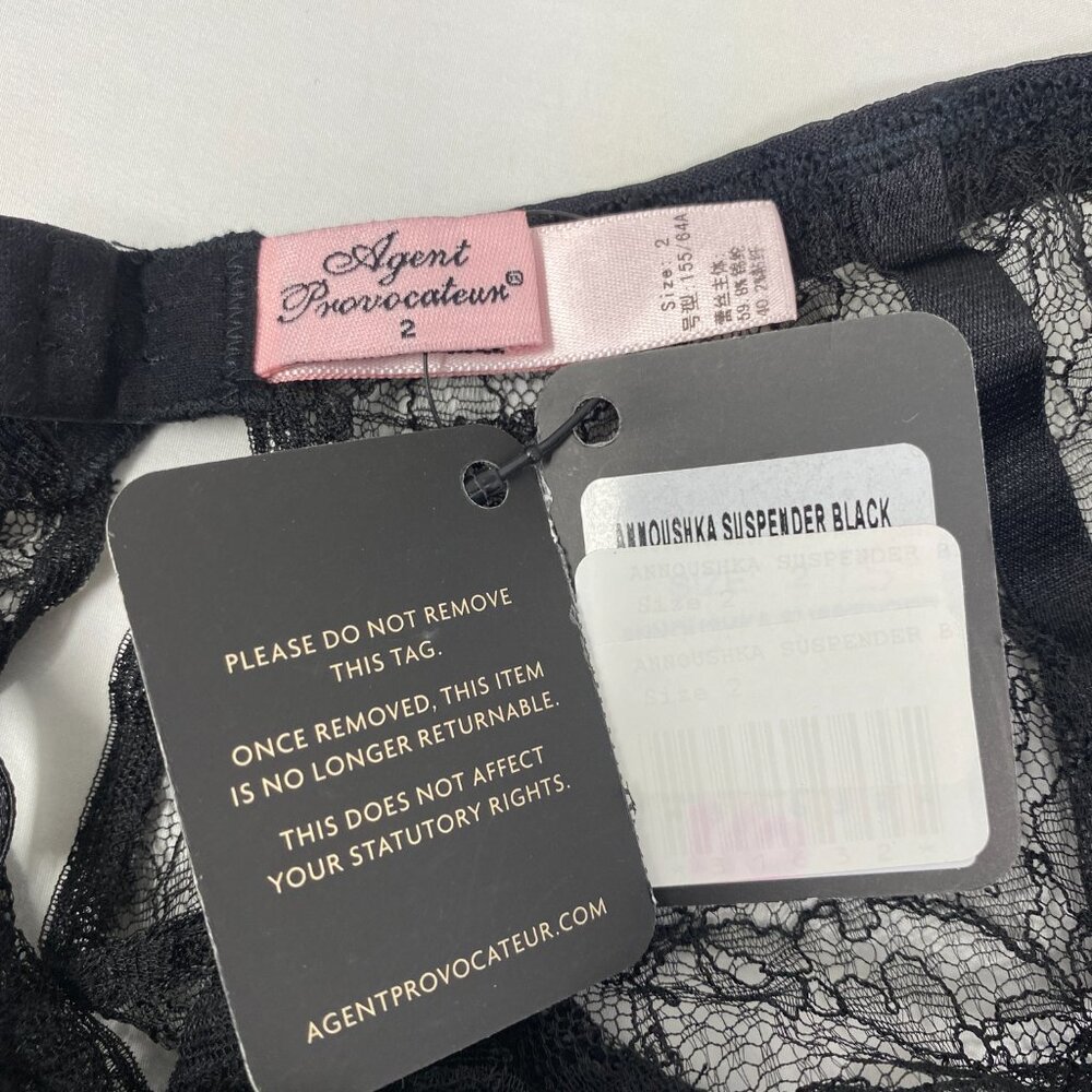Agent Provocateur Annoushka Black Lace Set AP2 Small - Picture 16 of 16